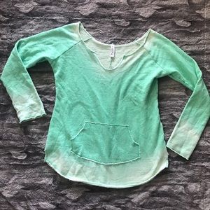 Oversized green ombré sweater